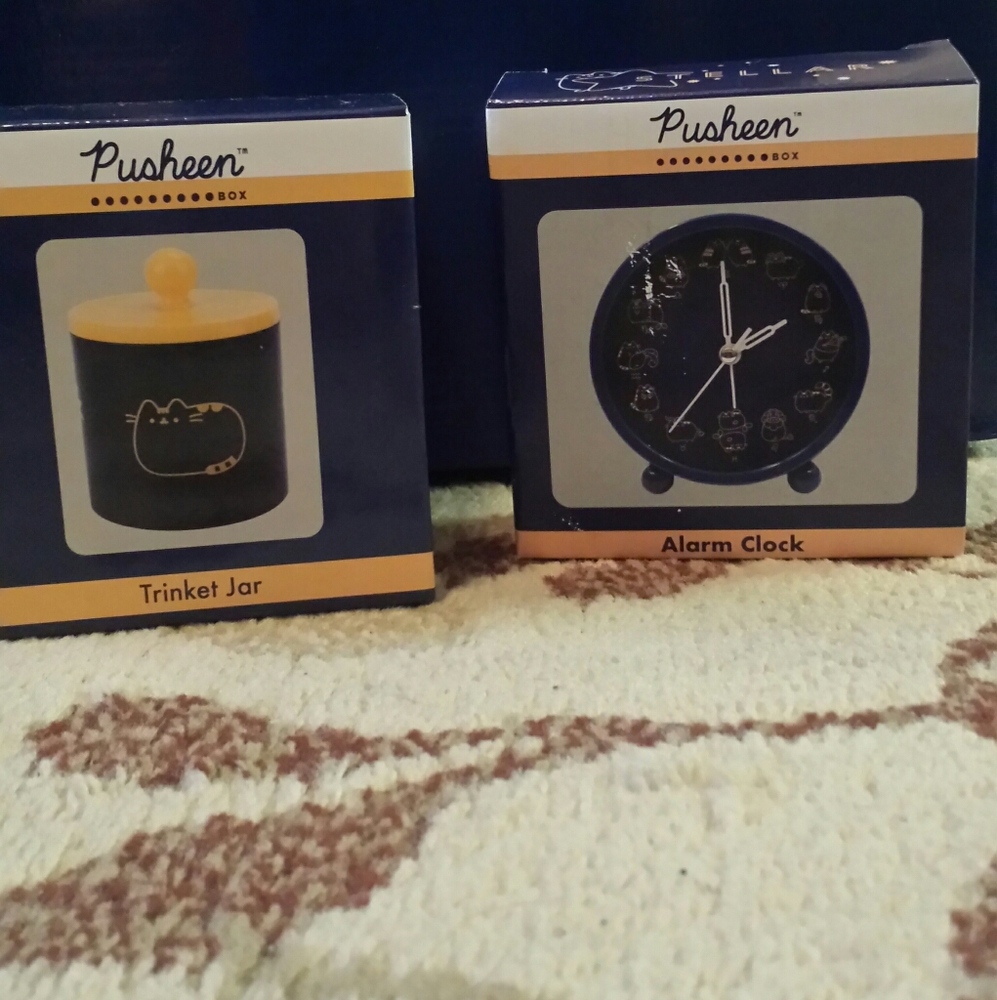 Pusheen Trinket Jar and Pusheen Alarm Clock